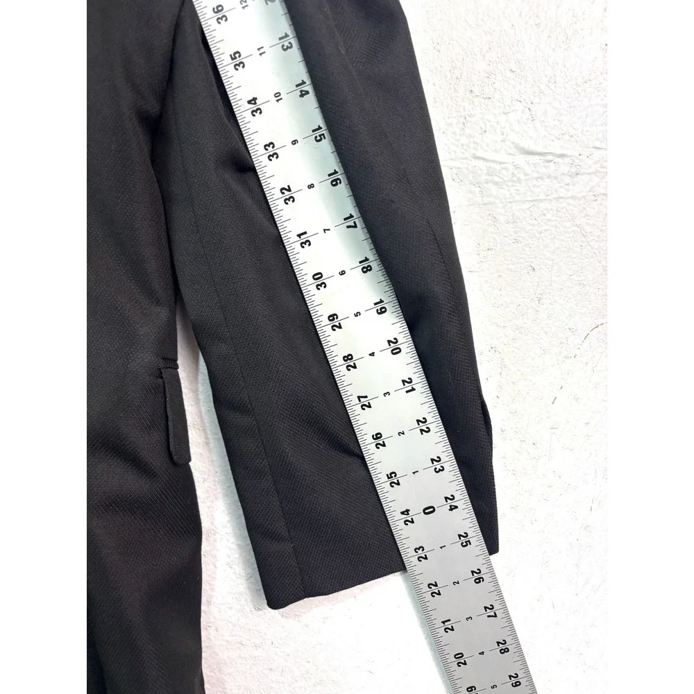 vtg 90s Raffinati 46R 36x32 2pc Pant Suit Double Breasted Black Pleated Mens